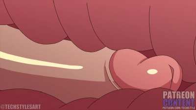 When she sprouted a huge dick (TechStylesArt)