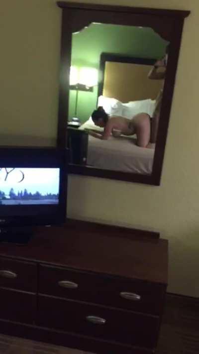 I love to bend over for his Big Black Cock