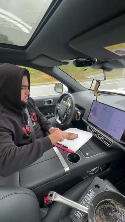 Do any of you cook in your car?