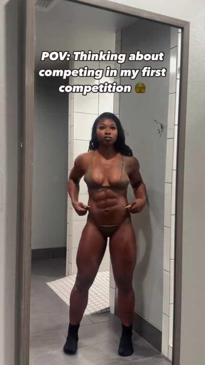 What y’all think should I really do it this year?? 🤔   #bodybuilding #bodybuilder #fitnessmodel