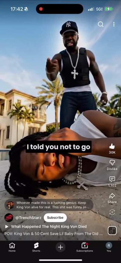 King Von and 50 cent