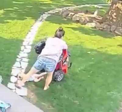 Does getting run over count as falling over?