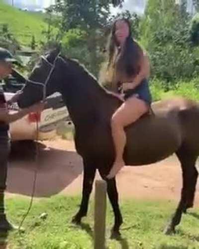 HMC while I try to ride a horse