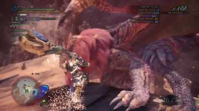 Teostra minding his own business till us hooligans show up