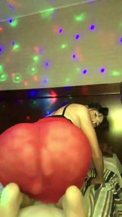 Two thick cheeks and a sharp cock makes a heart baby