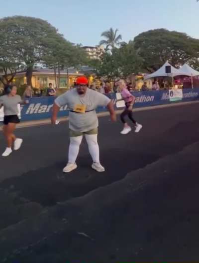 Great way to start a marathon