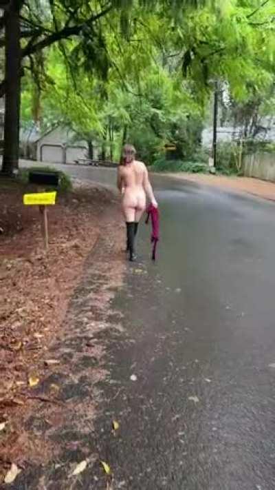 Caught Exhibitionist Naked