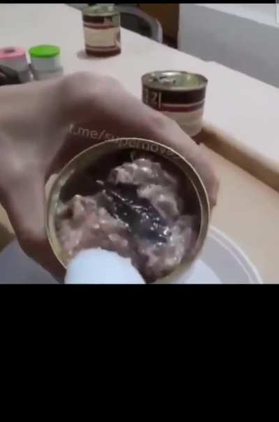 Koreans eating high quality 🐶meat rations at the frontlines