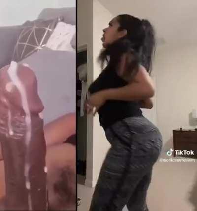 Latina Baby Momma Twerking Babe Cock