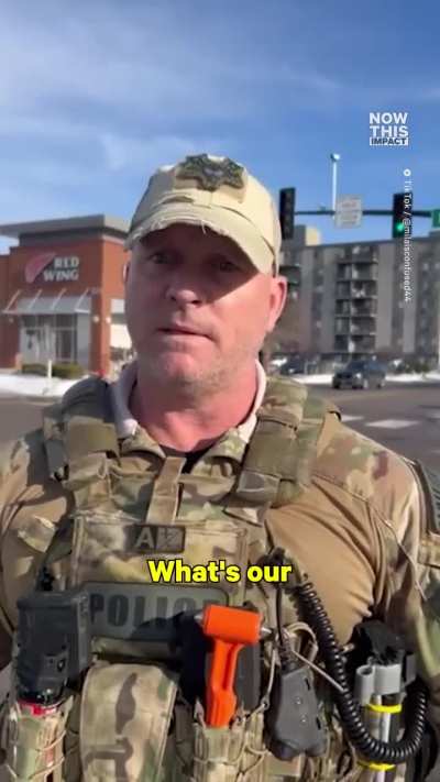 ICE agent threatens a woman then assaults her.