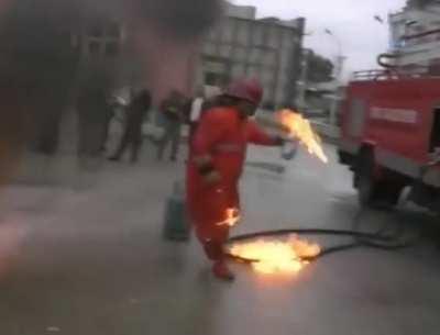Firefighting exercise in Turkey