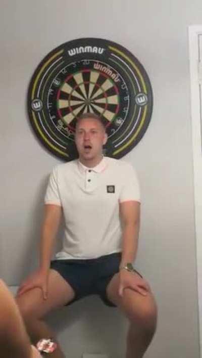 WCGW getting in front of a dart board