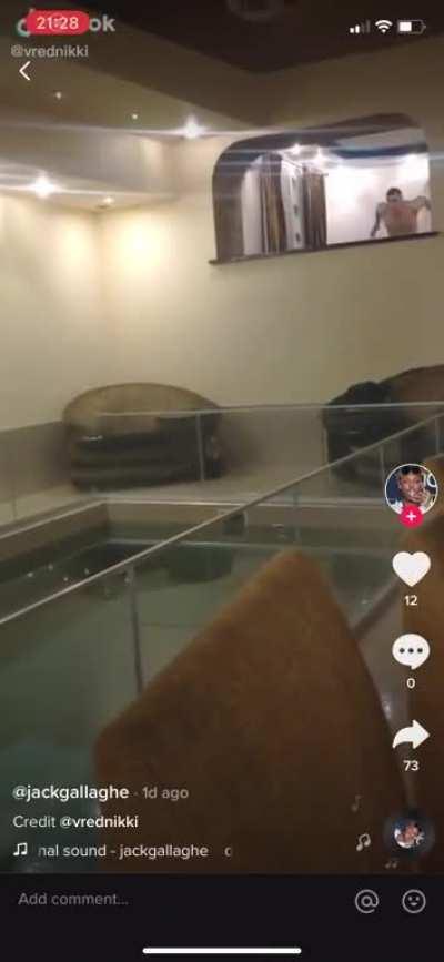 To dive into the pool