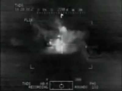 US Apache helicopter wreaks havoc upon suspected Iraqi insurgents. Originally shown on January 9th, 2004.