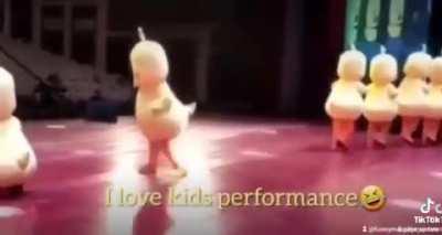 Didn't want to leave the stage