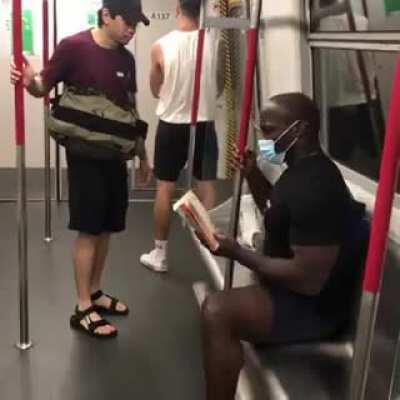If you are not wearing a mask 😷 in public transport, keep your distance! Don’t argue with me.