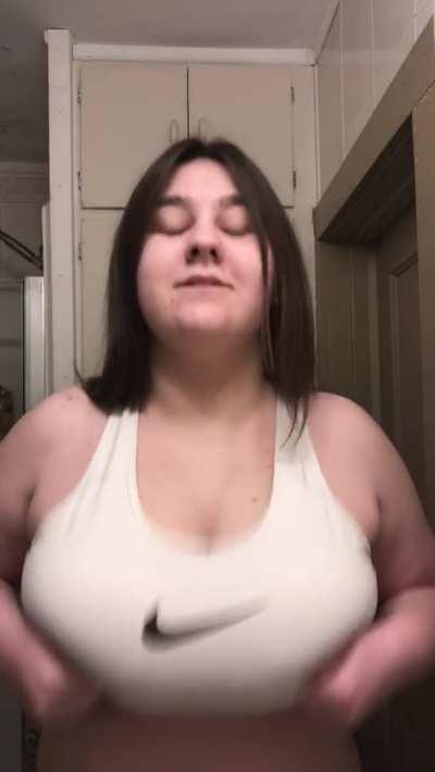 my tits are almost too bouncy for this top!