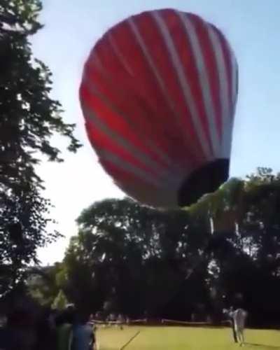 To tie off a hot air balloon