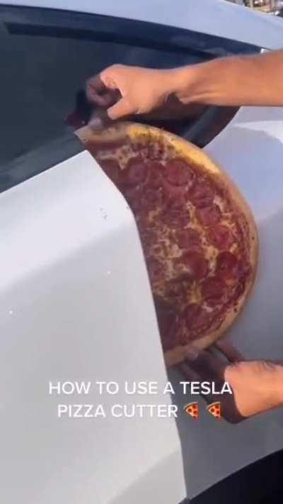 Tesla pizza cutter
