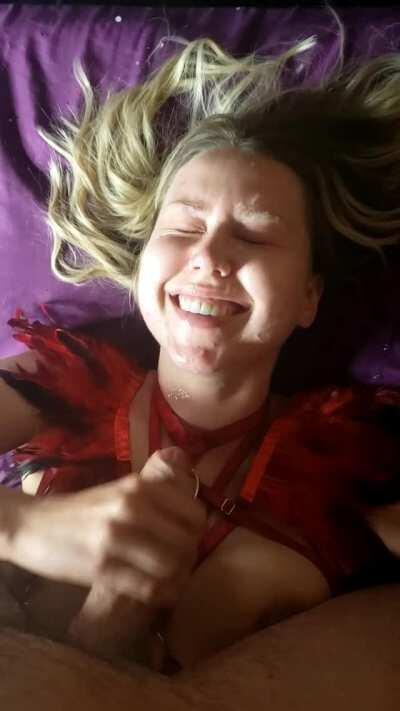 He got me soaked god damn!