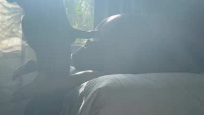 Seeing me with other men has made my cuck realize how inadequate his dick is so now he doesn’t even bother to do anything but serve us both with his mouth