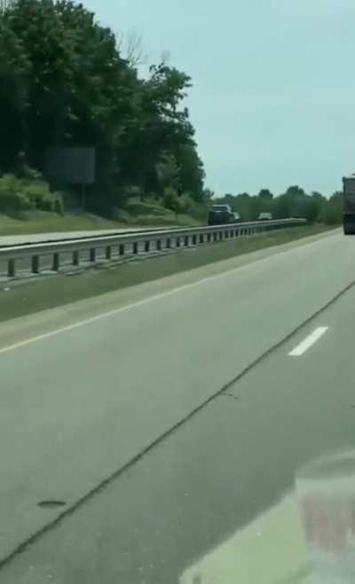 Driving wrong way on the highway be like