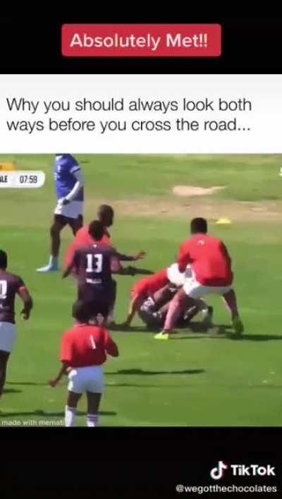 Always look both ways before you cross the road.