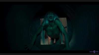 Veronica Leal shitting ALIEN WORM 