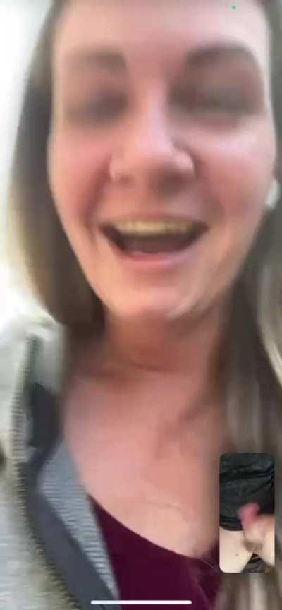 Cute MILF neglects her sons football practice to watch me nut on facetime