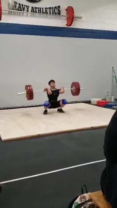 123kg C&J which is a Comp PR @68.5kg BW