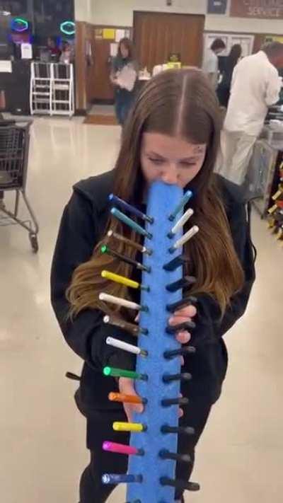 Smoking weed at Walmart checkout