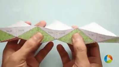 How To Make a 'Flextangle' - DIY Paper Toy
