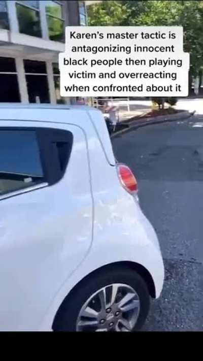 Karen and individual of colour have an asshole contest.