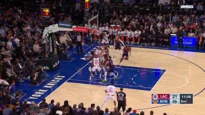 [Highlight] Harden scores his first points as a Clipper with a tough contested middy from the corner