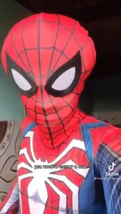 Homem aranha faminto