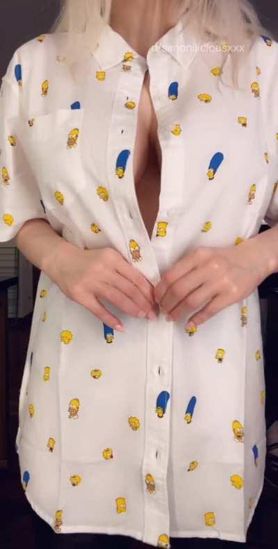 D'oh, tits meets the Simpsons