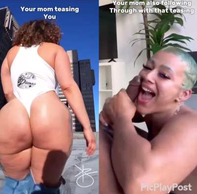 Good moms follow through with their teasing 🤫