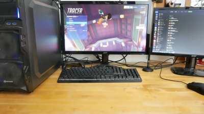 I animated a lego tracer minifigure on my own desk using 3D animation