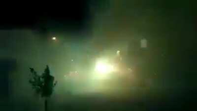 Weaponized firework used during riots