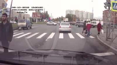 Mr Tough Guy gets a broken nose