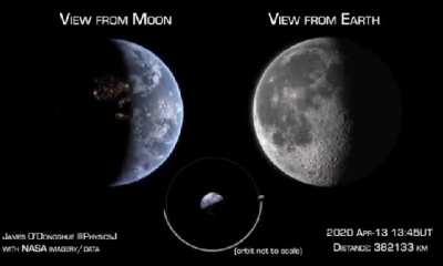 Earth and Moon phases across the 28 days lunar cycle