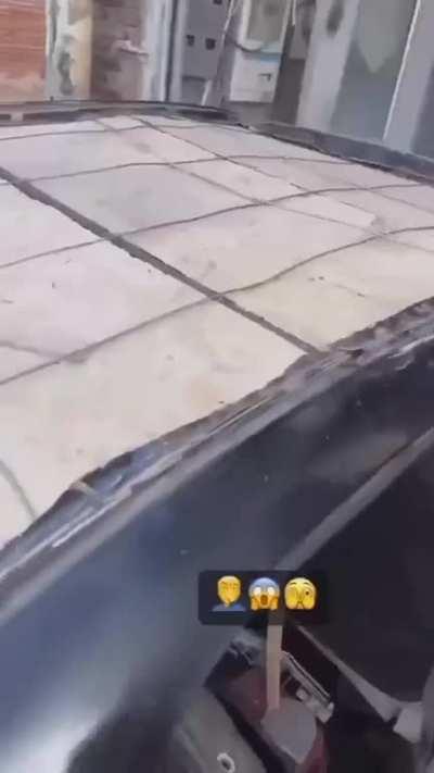 When you're a bricklayer but you moonlight in auto-body repair