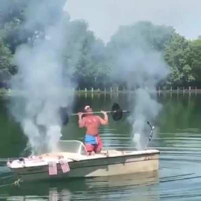 How I lost my shinny. Rare footage of just before the boating accident. 