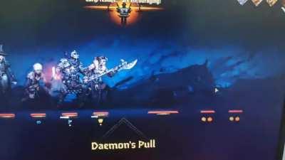 Has anyone else had a bug where the occultist's deamons pull skill kills all enemies instantly?