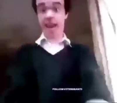 bro why is this too trying to look threatening while wearing substitute teacher outfit 💀