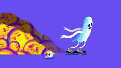 Skater Ghost for Spooktober! [A]