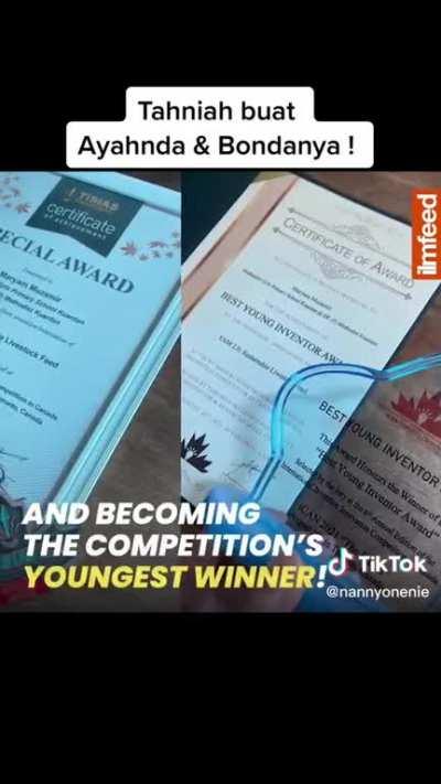 11yo Malaysian Girl won International Inventor's award