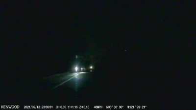 This happened on Garden Highway in Sacramento Ca. Probably a drunk driver or someone too busy texting. But I like to believe this was some sort of mafia style hit (no sound - music was too loud)