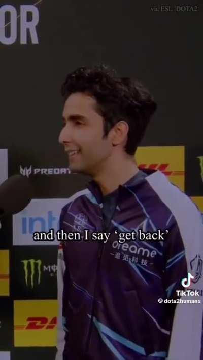 Sumail on playing in Chinese Dota team