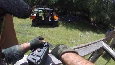 Low speed high drag LARP with the bois. This was after a long ass patrol. Multiple elements setup and coordinated on a raid for some secret sauce.